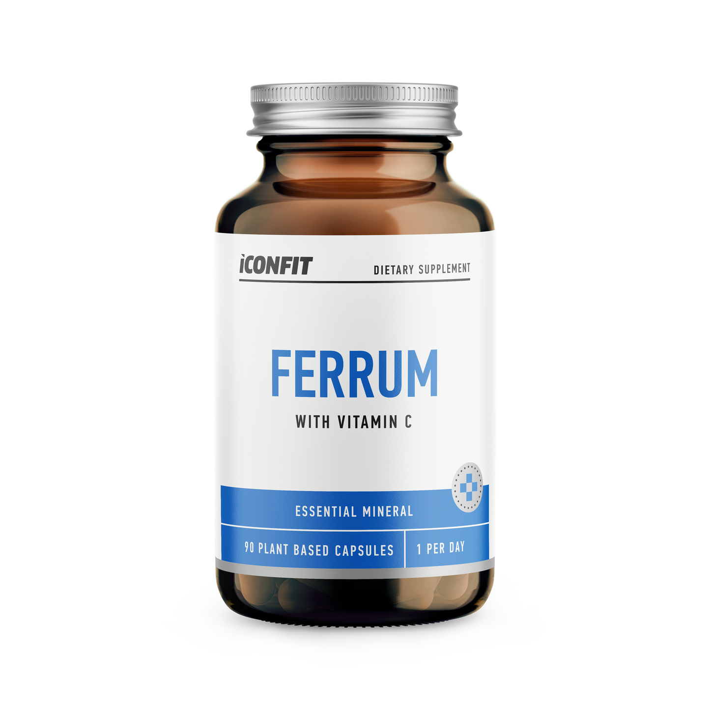 ICONFIT Железо Ferrum 20 мг + Витамин C 1000 мг (90 капсул)