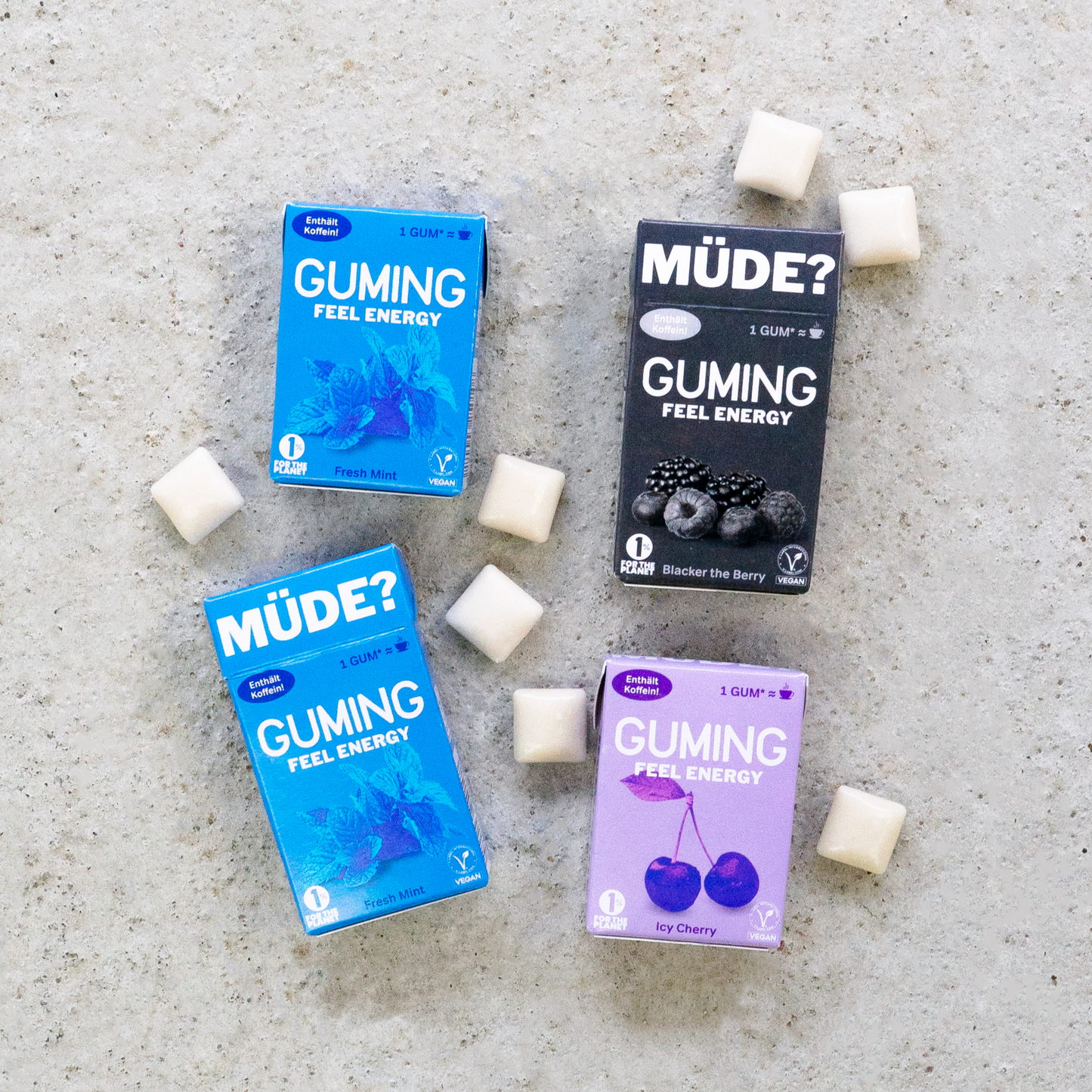 GUMING Chewing gum with caffeine (10pcs)
